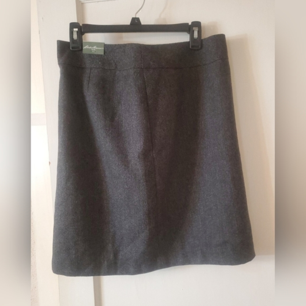NWT Eddie Bauer size 10 wool blend lined charcoal grayโ pencil skirt